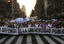 Protestas universitarias y sociales en CABA